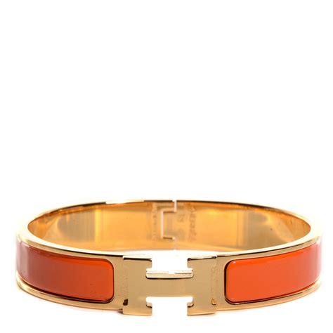 bracelet hermes email orange|Hermes enamel h bracelets.